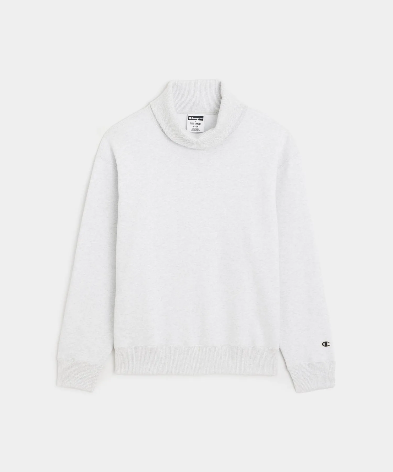Champion Turtleneck Sweatshirt in Silver Mix
