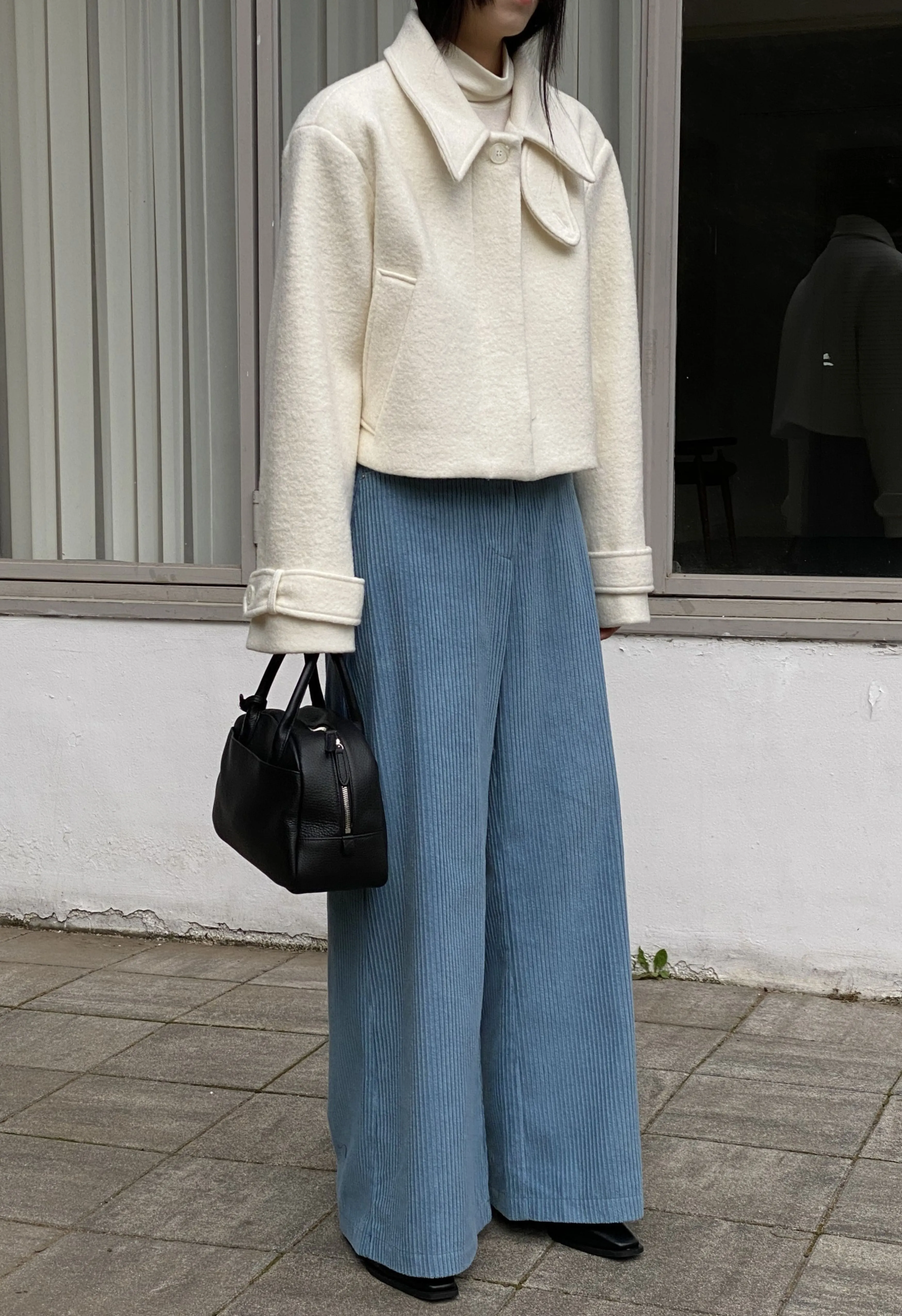 Chan Corduroy Pants in Cobalt Blue