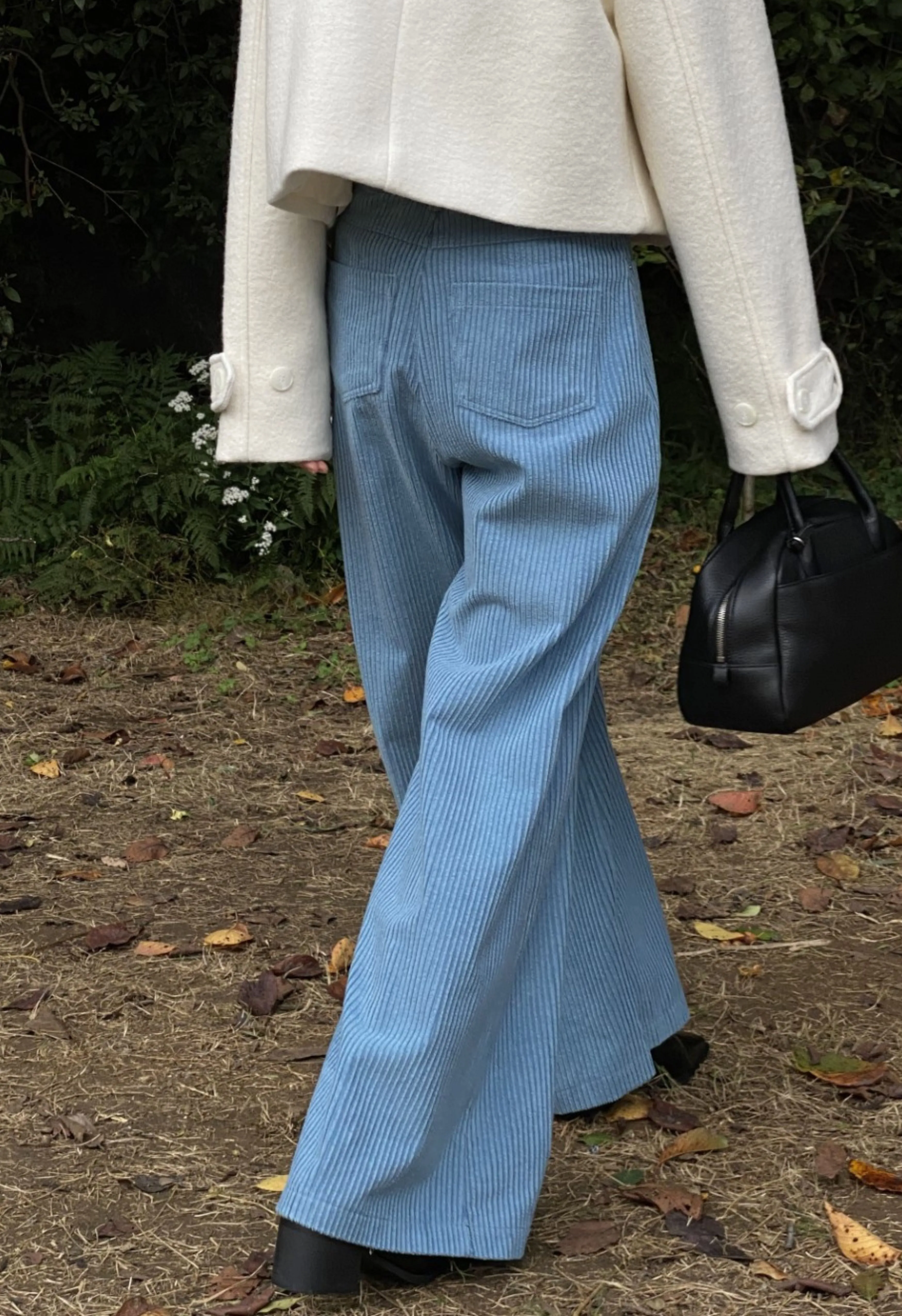 Chan Corduroy Pants in Cobalt Blue