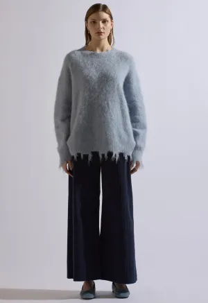 Chan Corduroy Pants on Navy Blue