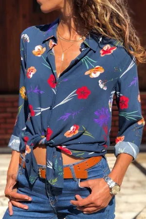 Chicindress Casual Floral Shirt(4 Colors)