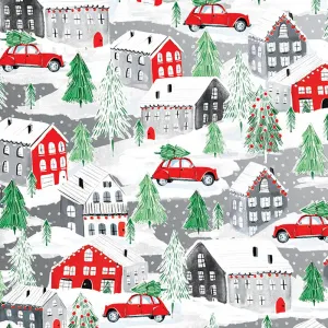 Christmas Town Holiday Jumbo Wrap, 2 Rolls