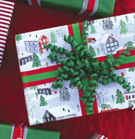 Christmas Town Holiday Jumbo Wrap, 2 Rolls