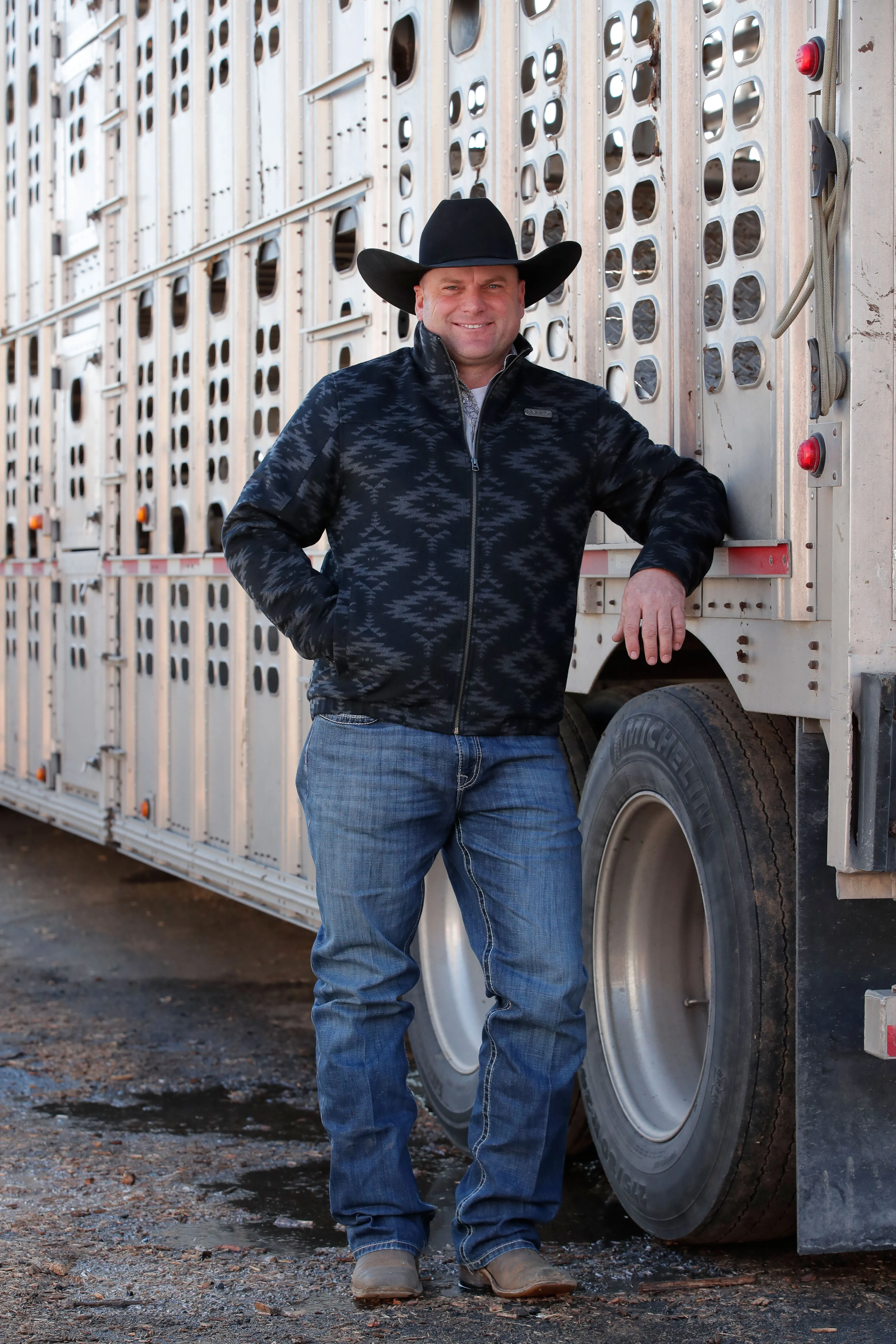 Cinch Men's Concealed Carry Black Wooly Jacket