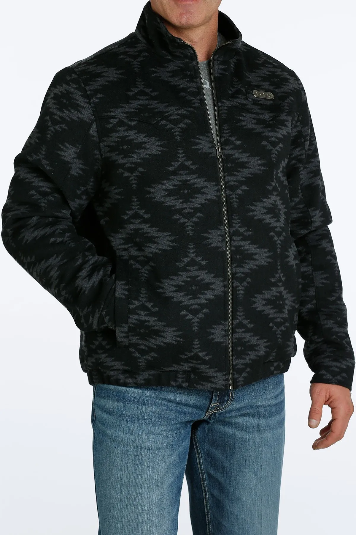 Cinch Men's Concealed Carry Black Wooly Jacket