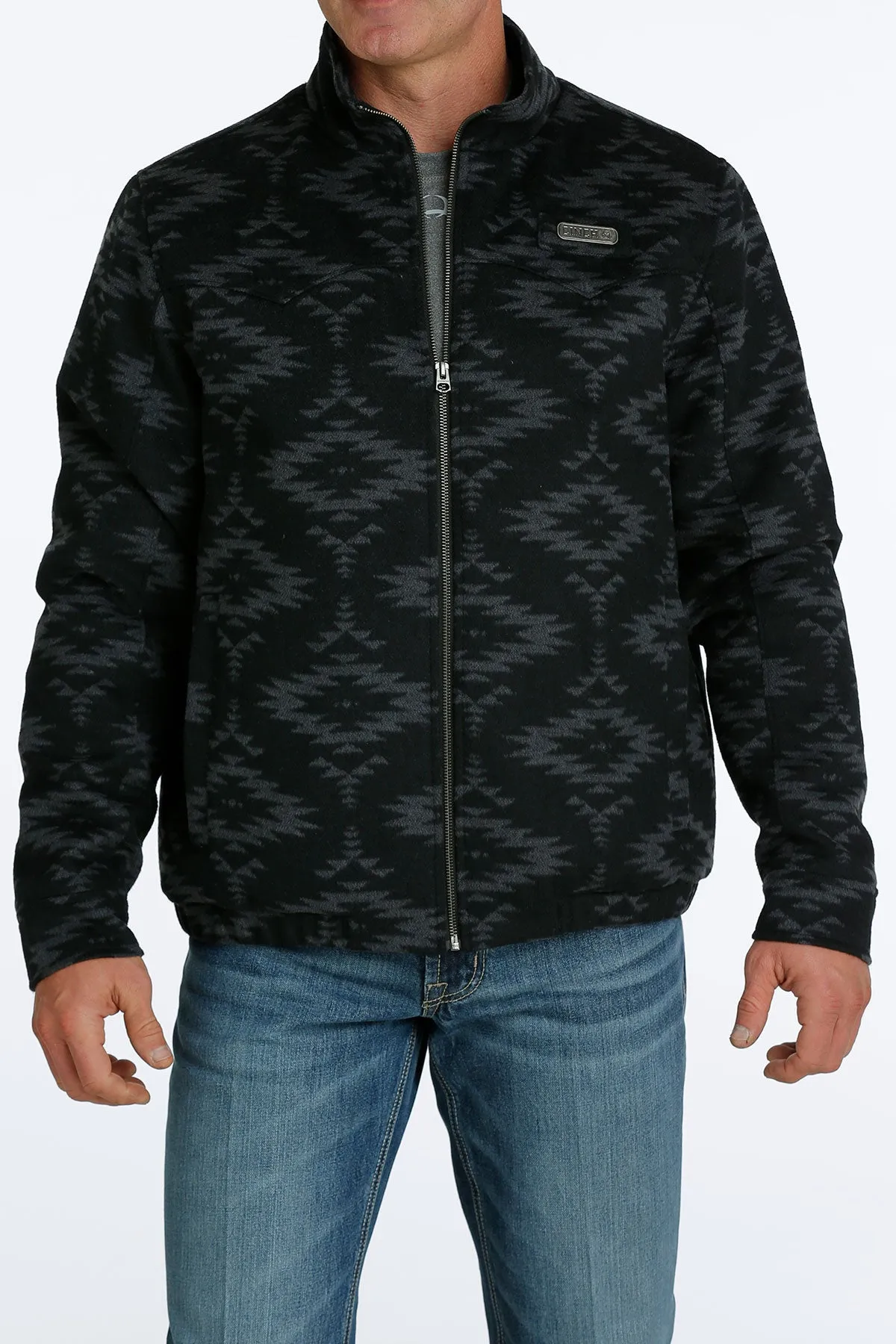 Cinch Men's Concealed Carry Black Wooly Jacket