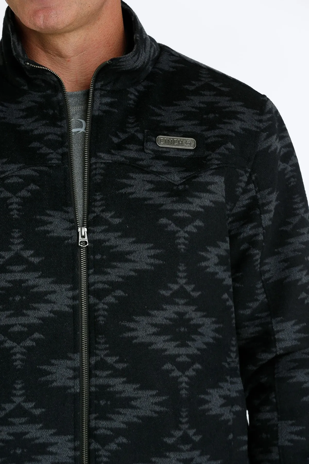 Cinch Men's Concealed Carry Black Wooly Jacket