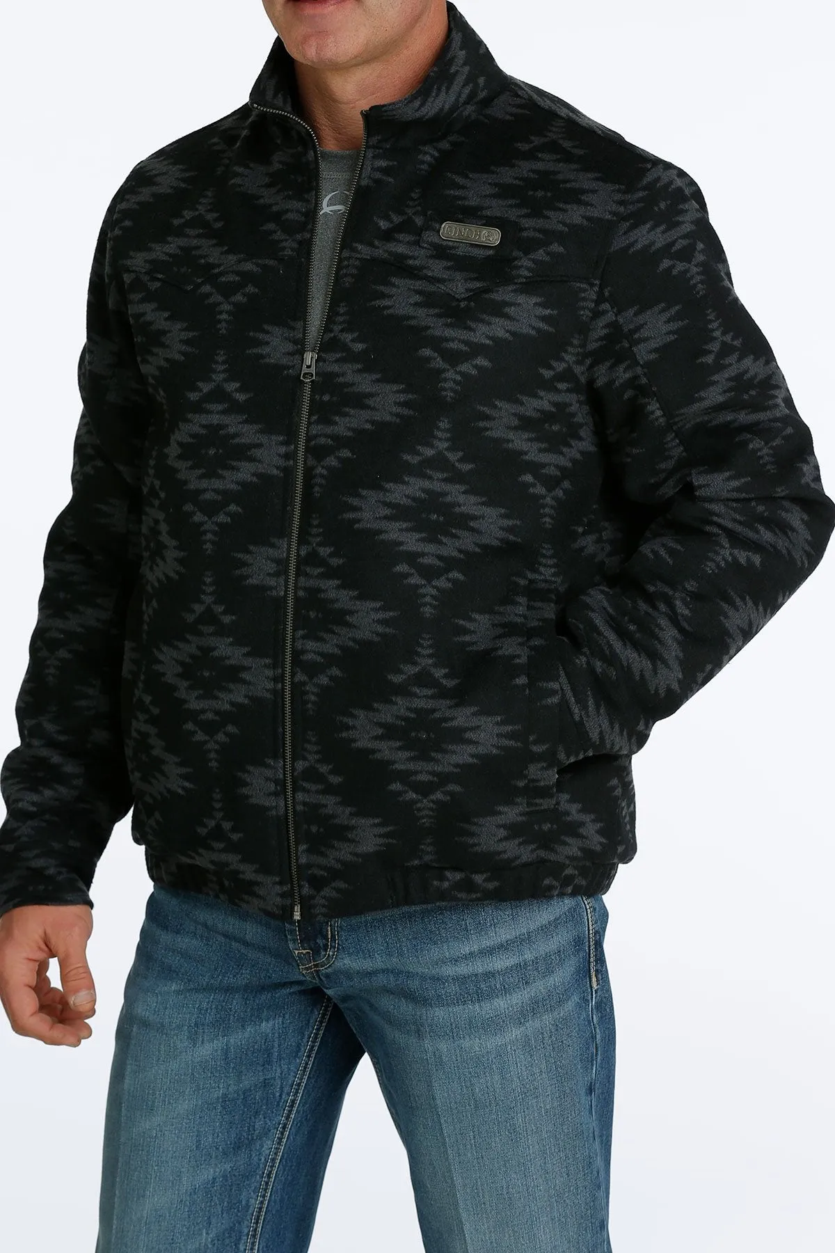 Cinch Men's Concealed Carry Black Wooly Jacket