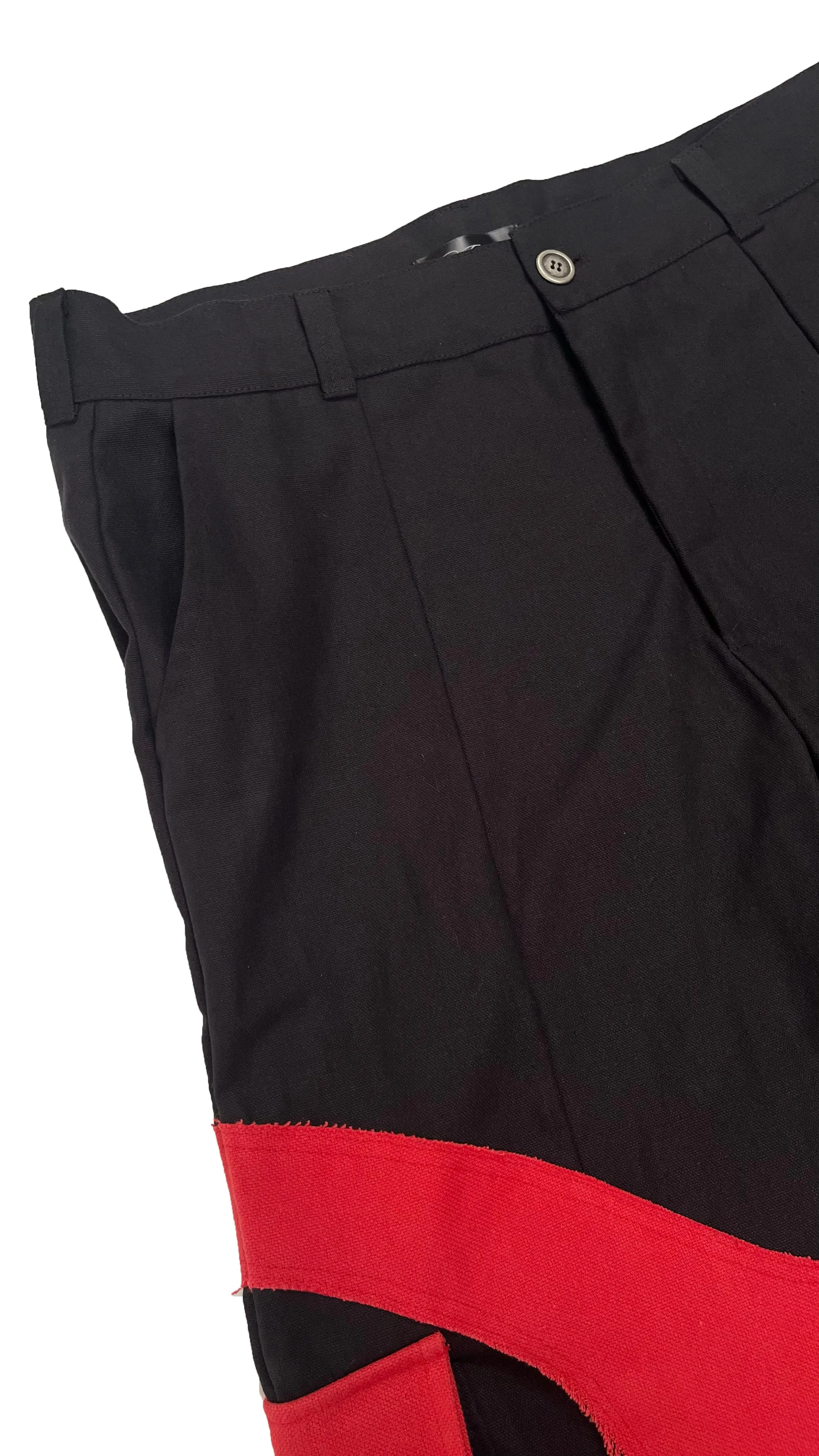 CIRCULAR CARGO PANTS RED