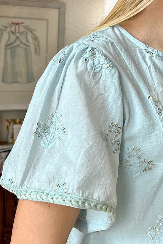 CLARA THE LABEL Vera Blouse in Bay