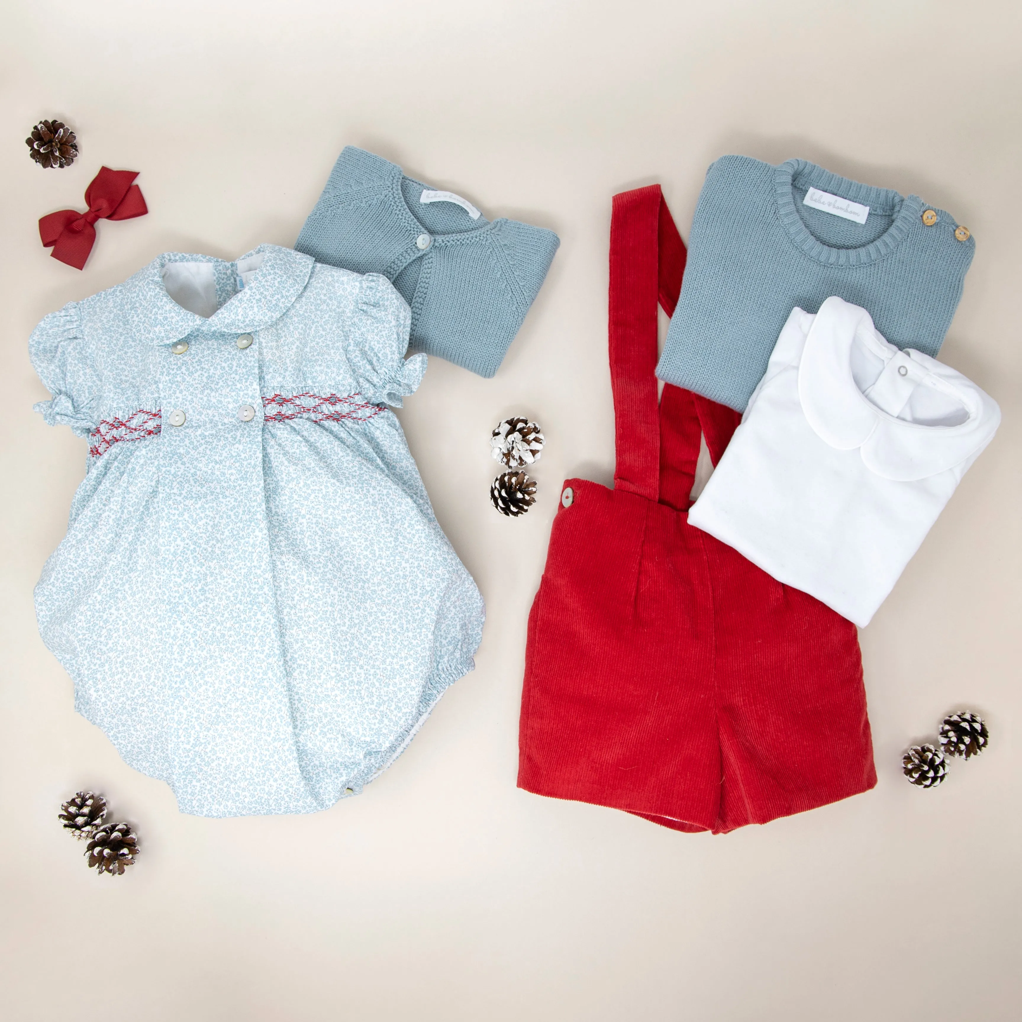 Classic Red Corduroy Dungarees