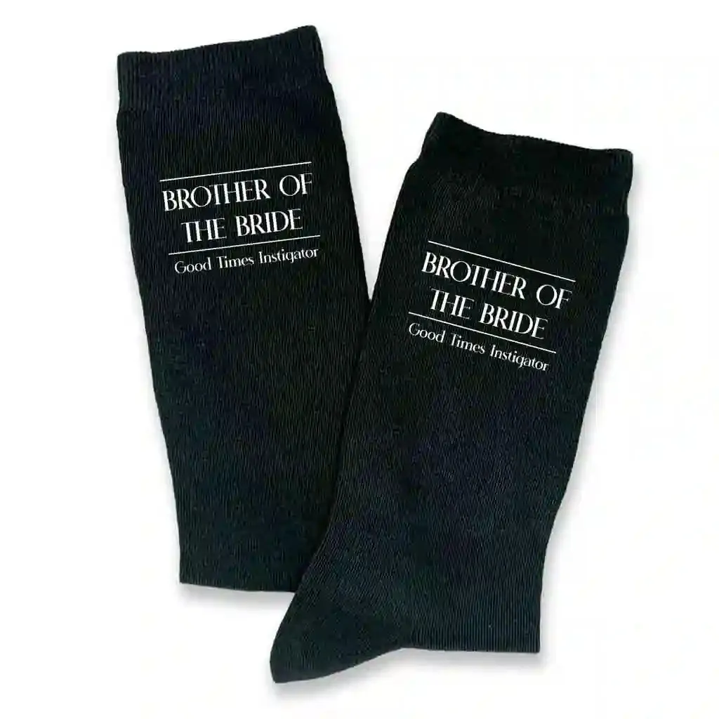 Classic Wedding Role Socks with Funny Sayings