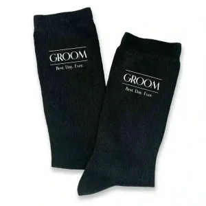 Classic Wedding Role Socks with Funny Sayings