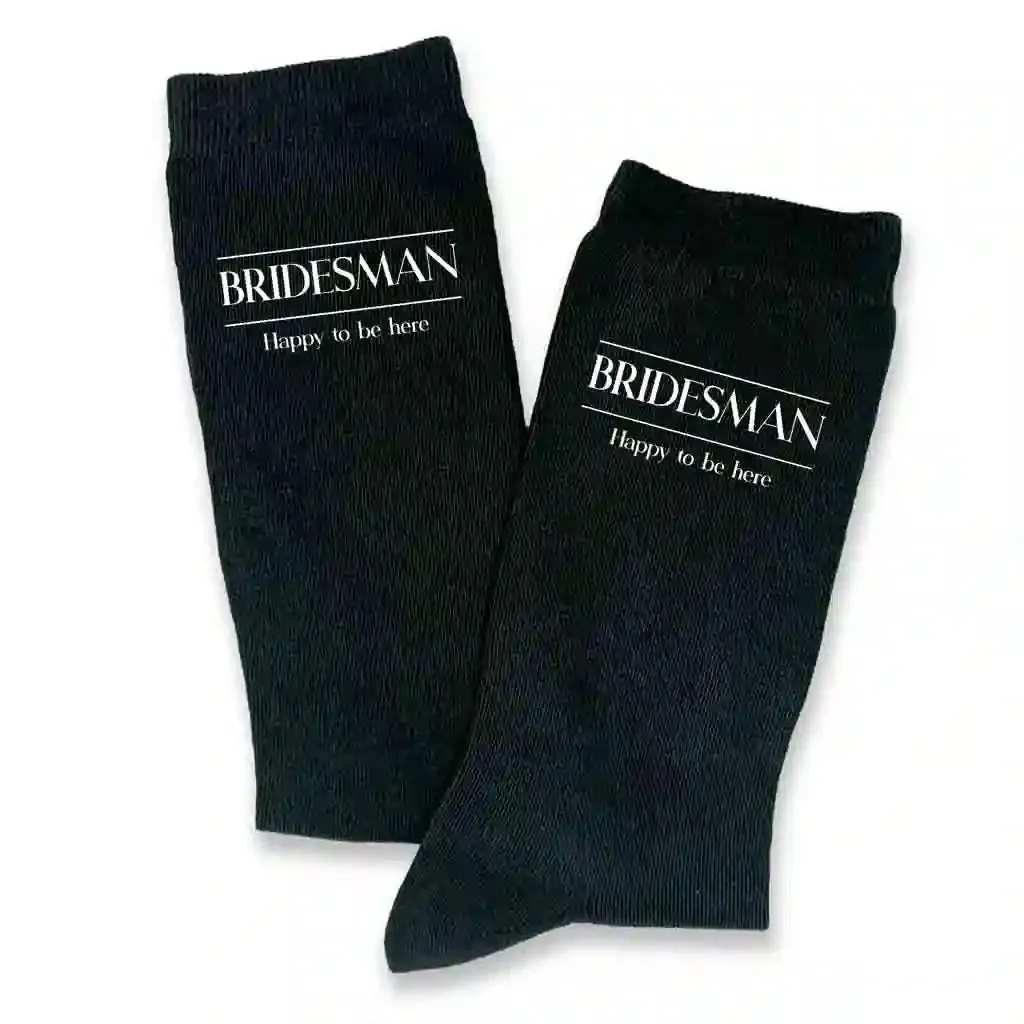 Classic Wedding Role Socks with Funny Sayings