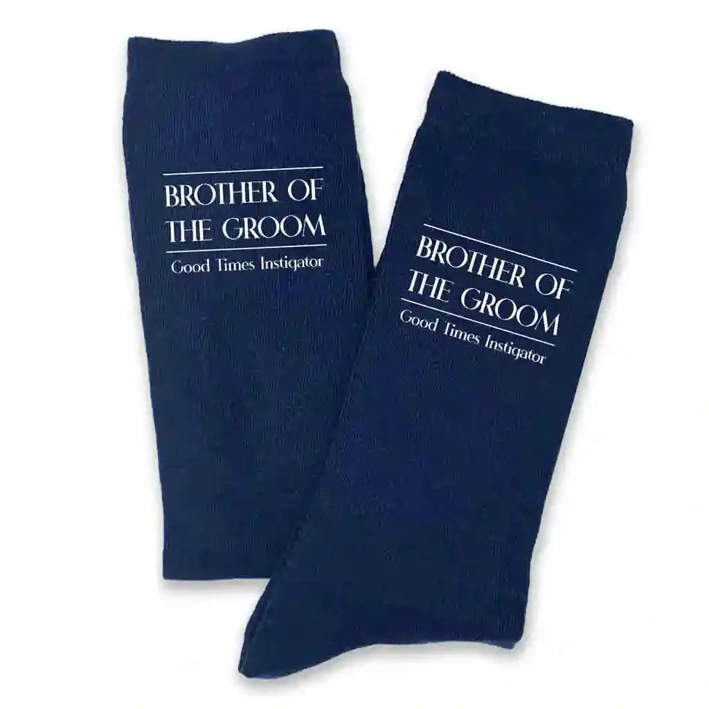 Classic Wedding Role Socks with Funny Sayings