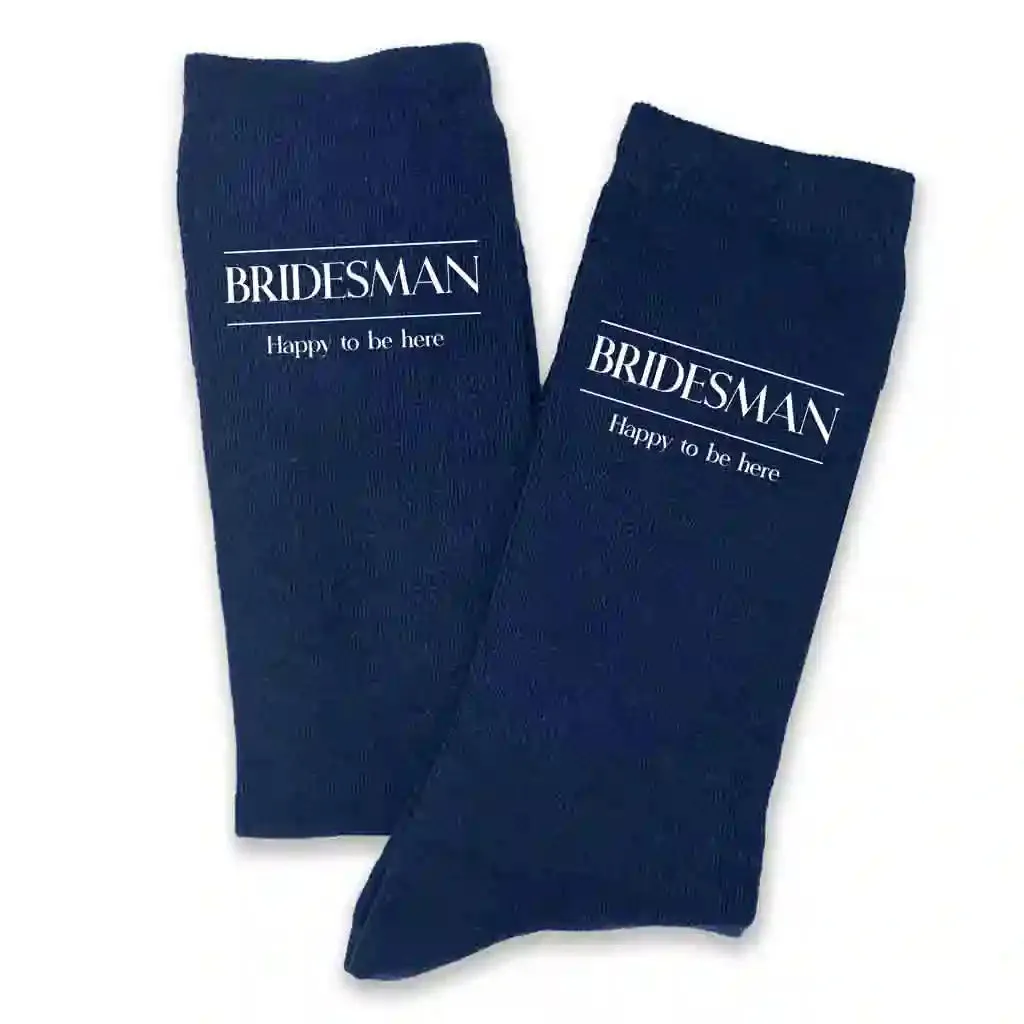 Classic Wedding Role Socks with Funny Sayings