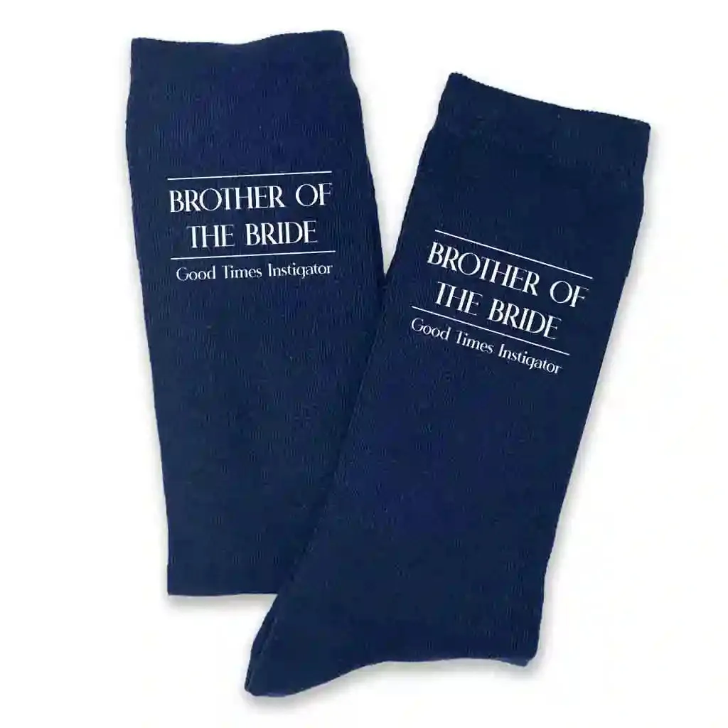Classic Wedding Role Socks with Funny Sayings