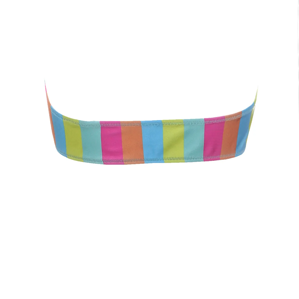 CLEOPATRA BANDEAU BIKINI TOP - CANDY STRIPE