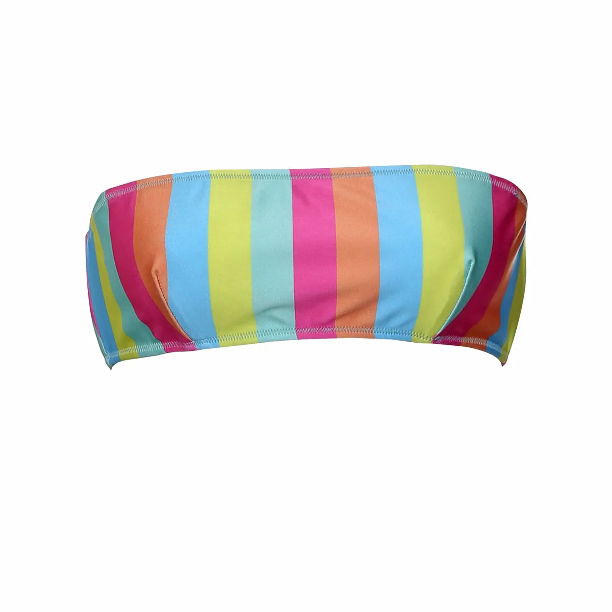 CLEOPATRA BANDEAU BIKINI TOP - CANDY STRIPE