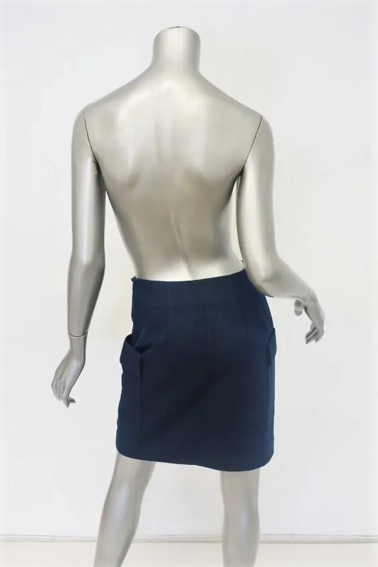 Club Monaco Palmisa Cargo Skirt Sapphire Cotton Twill Size 0