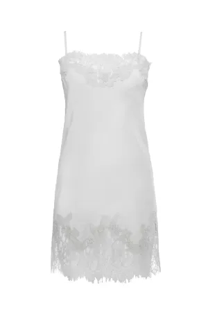 Coco Lace Silk Tunic White