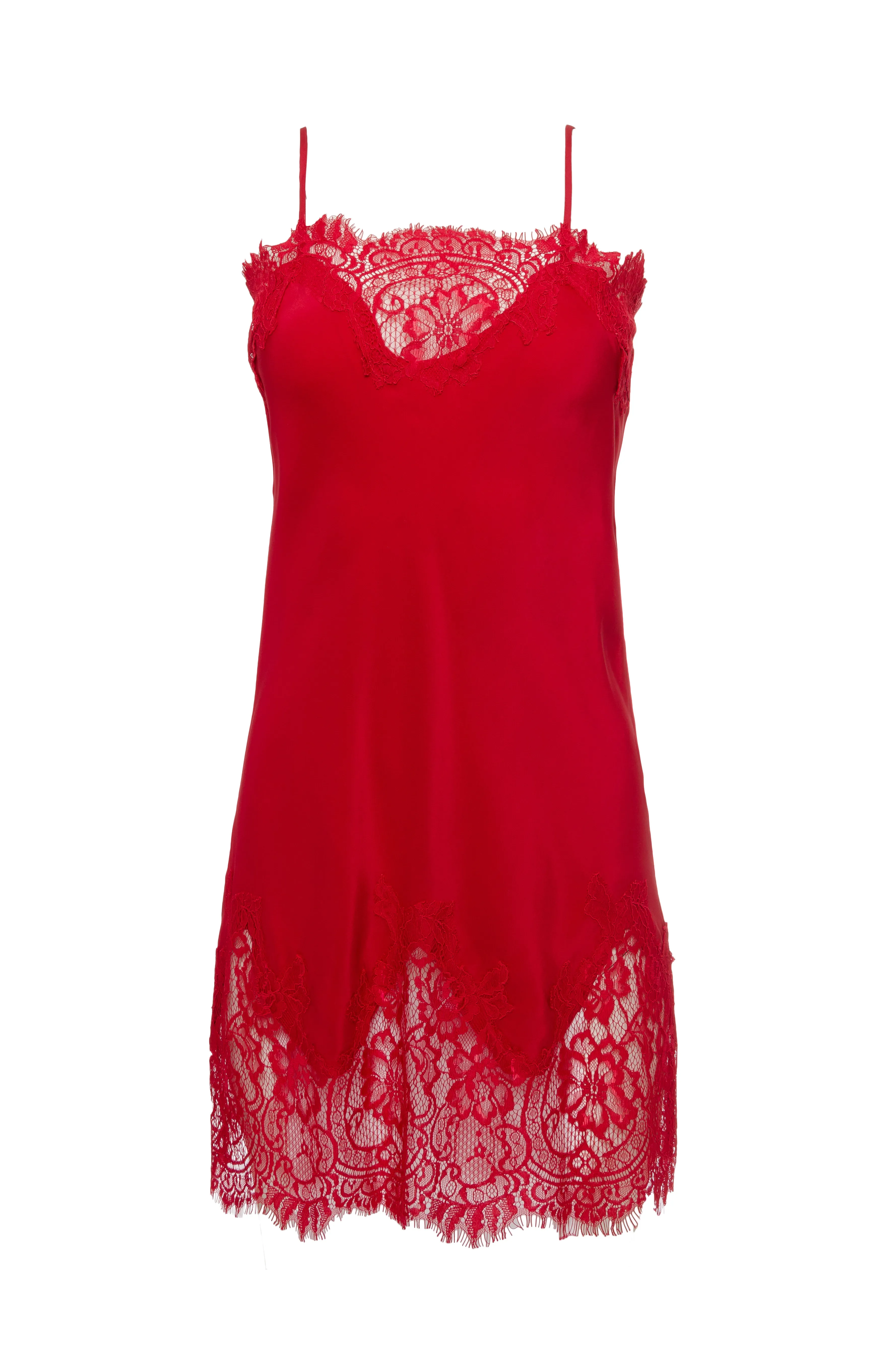 Coco Lace Silk Tunic White