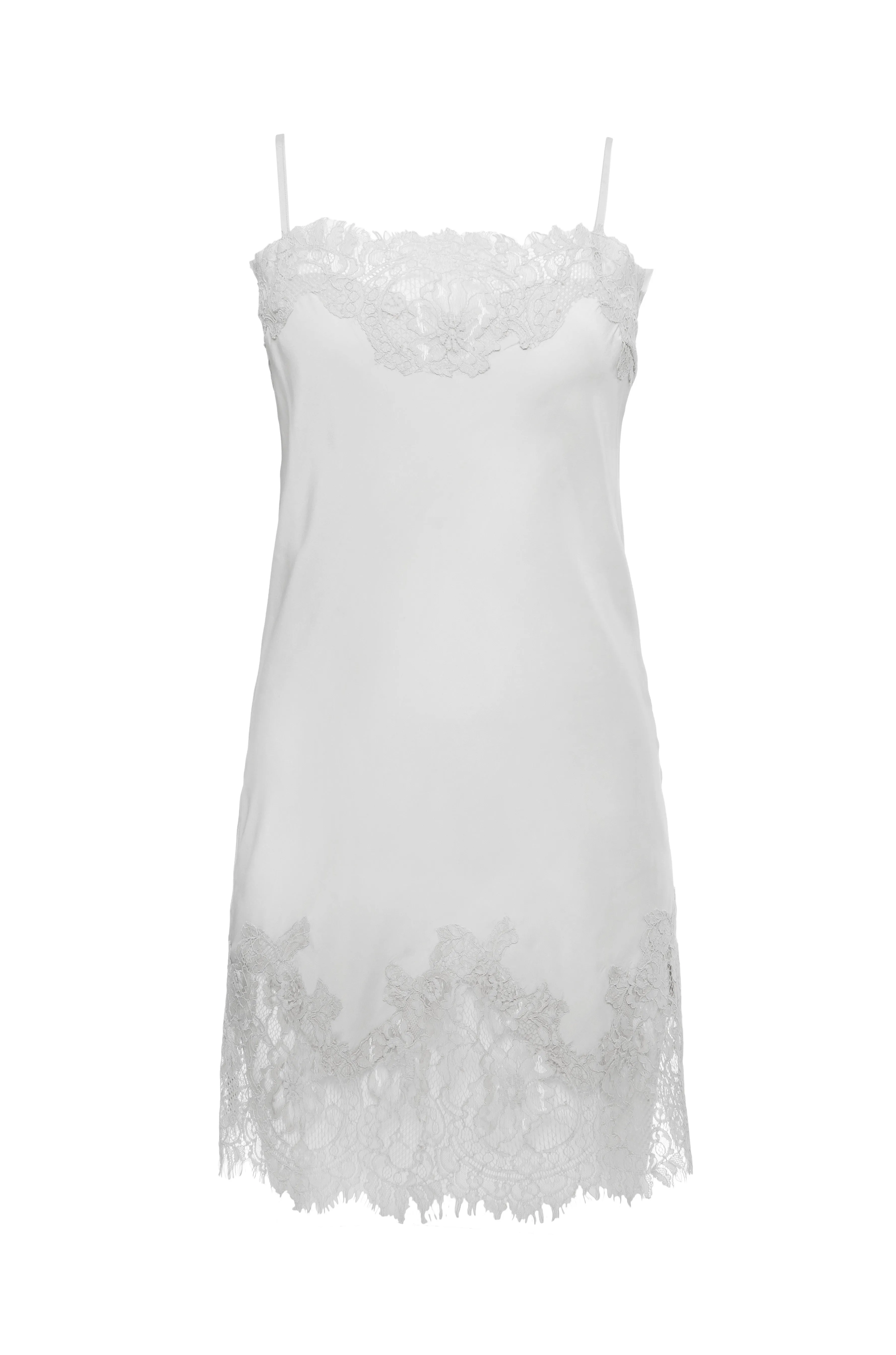 Coco Lace Silk Tunic White