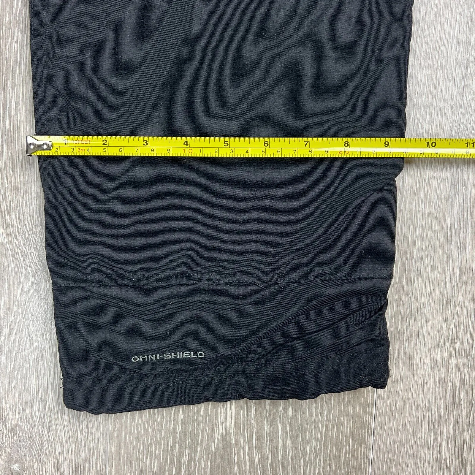 Columbia Mens Black Omni-Shield Waterproof Hiking Outdoor Pants Size XL