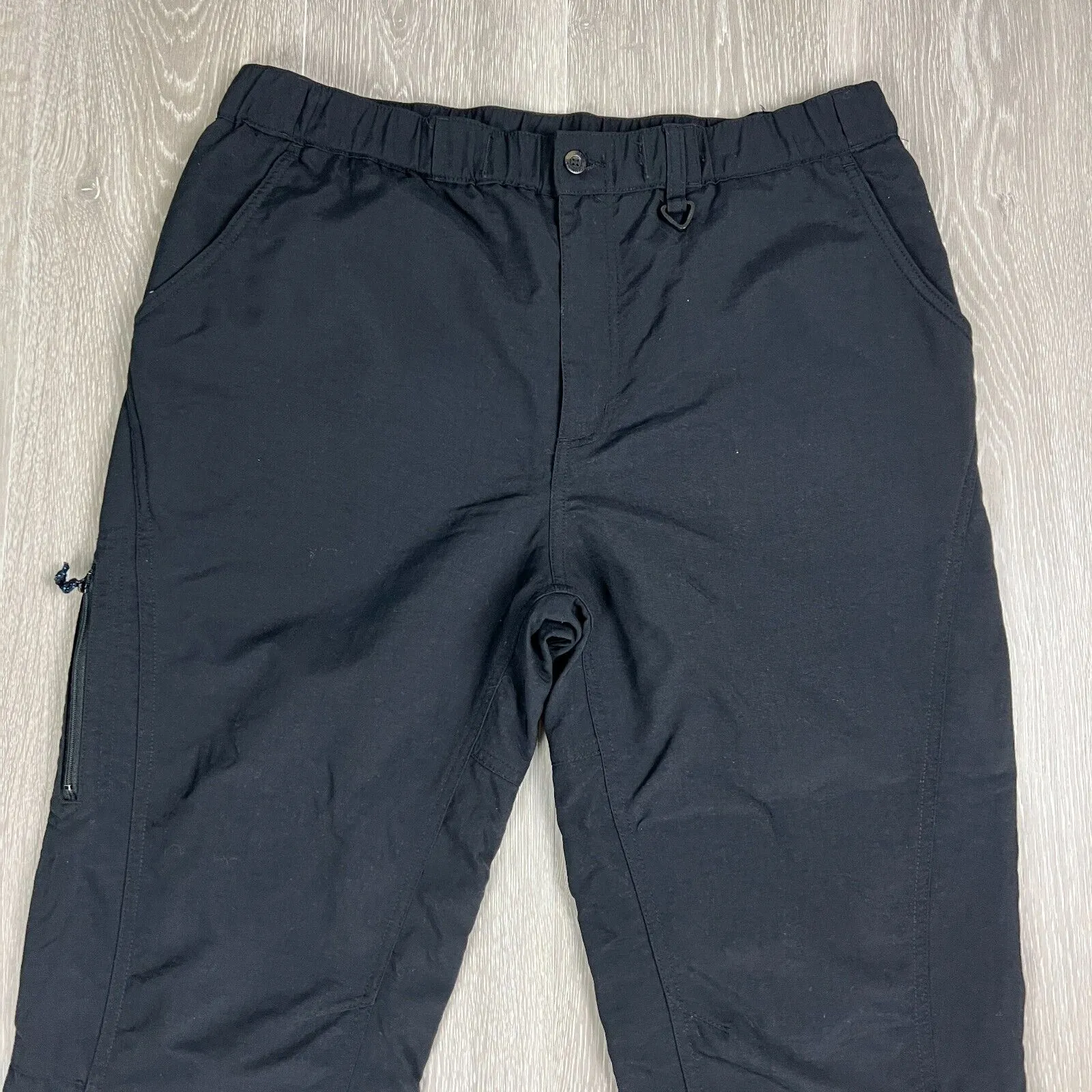 Columbia Mens Black Omni-Shield Waterproof Hiking Outdoor Pants Size XL