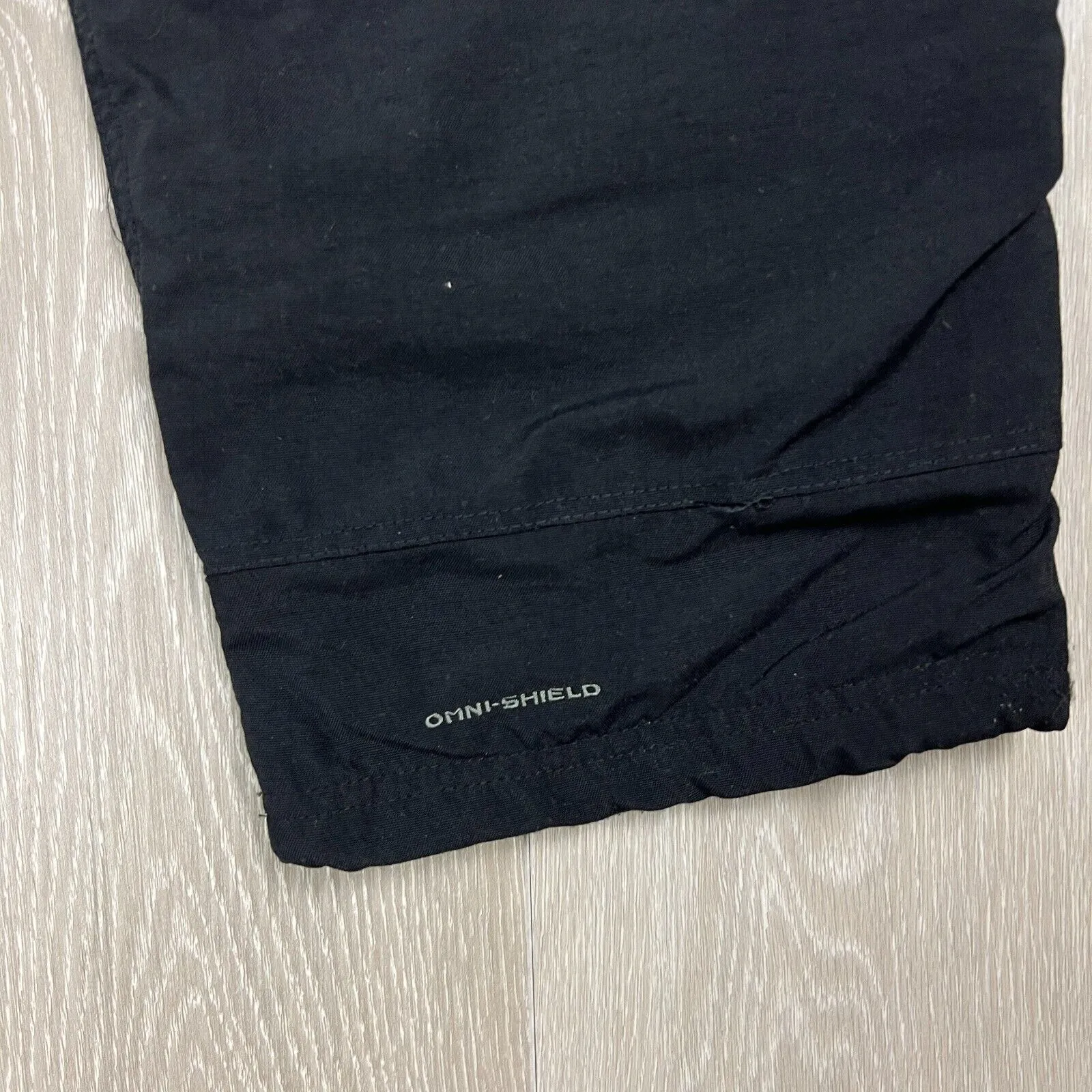 Columbia Mens Black Omni-Shield Waterproof Hiking Outdoor Pants Size XL