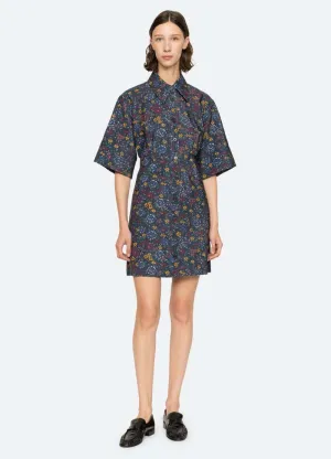 CONSTANCE CORDUROY PRINT S/SLV BUTTON DO