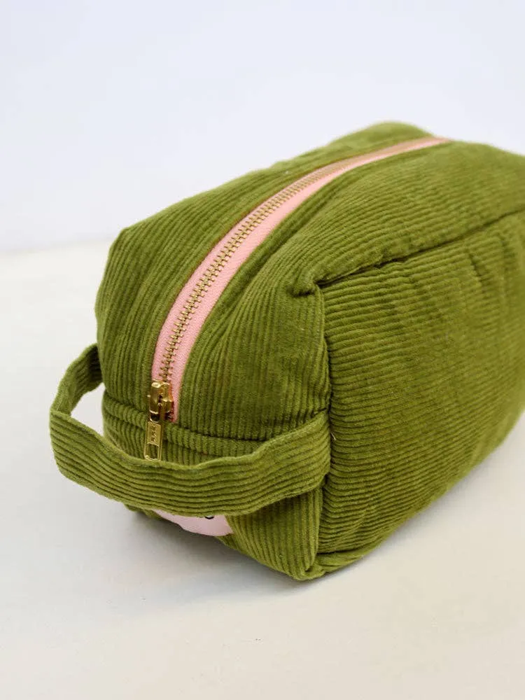 Corduroy Dopp Kit in Pistachio