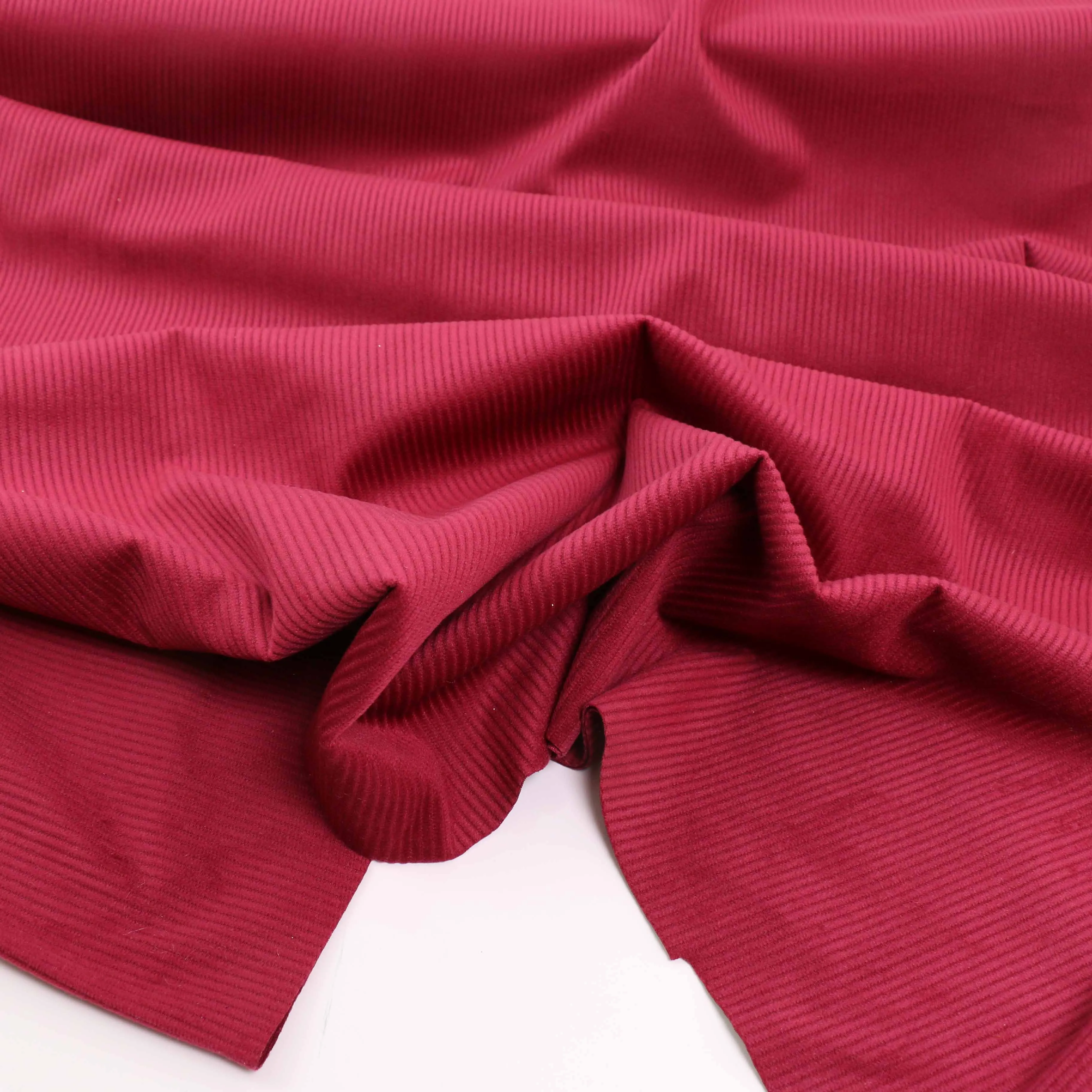 Corduroy Knit Fabric - Denim, Mustard, Wine, Red, Green