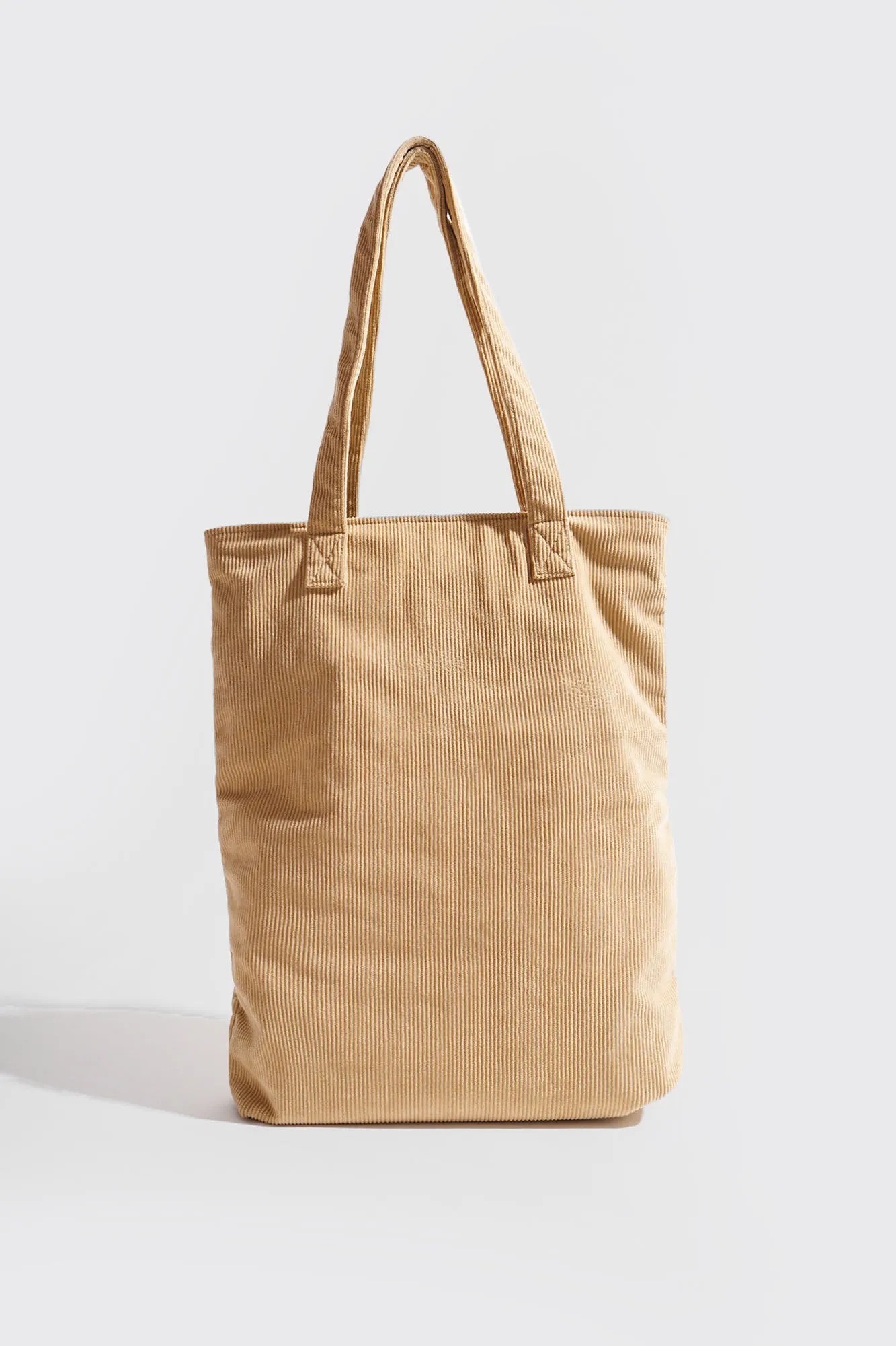 Corduroy Pocket Tote Bag