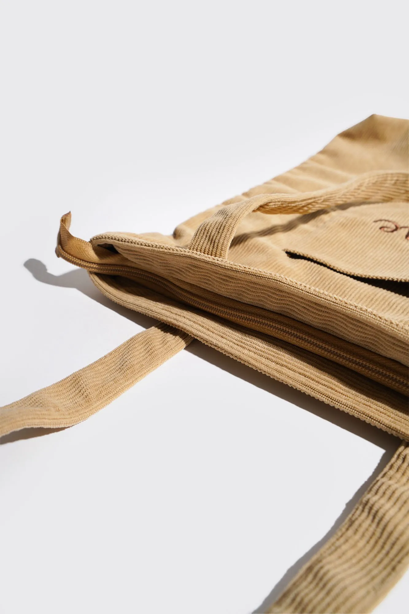 Corduroy Pocket Tote Bag