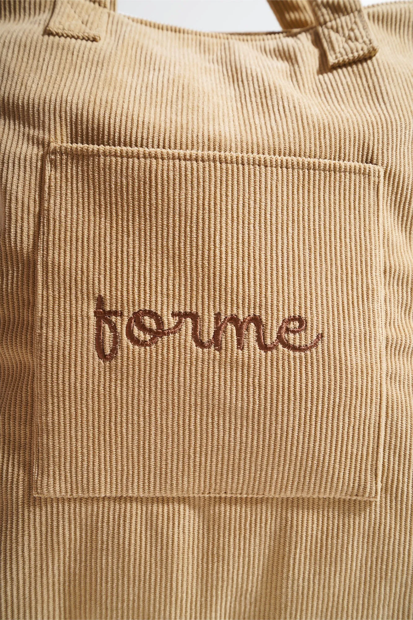 Corduroy Pocket Tote Bag