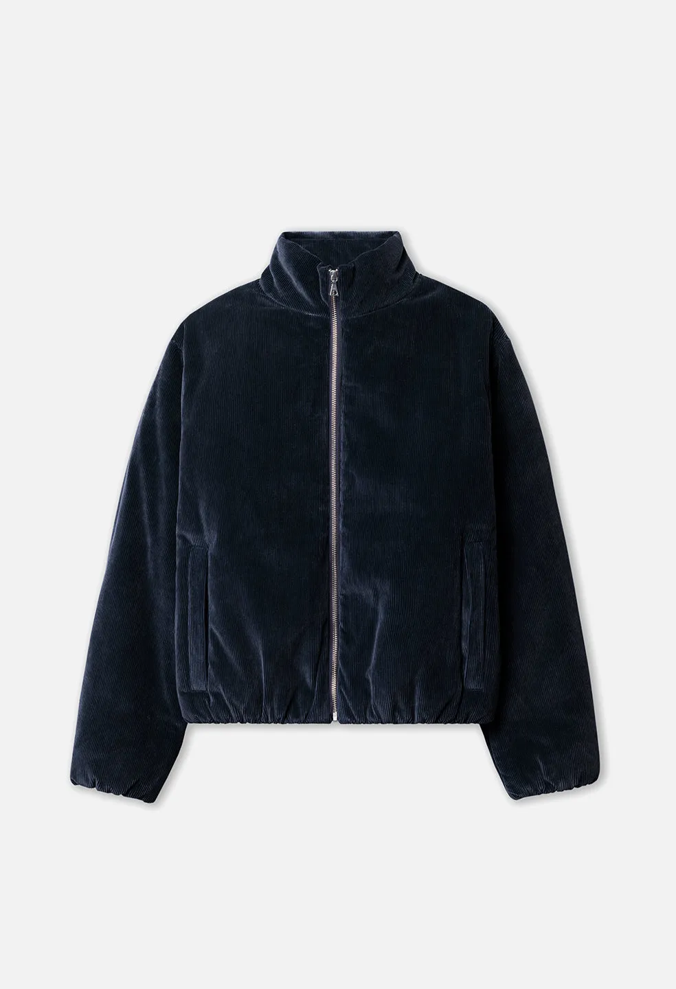 Corduroy Puffer Jacket / Navy