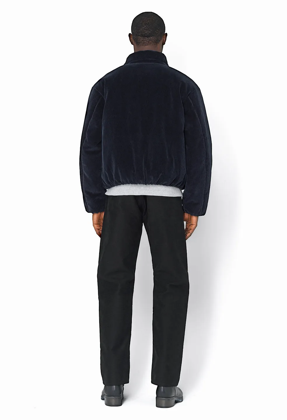 Corduroy Puffer Jacket / Navy