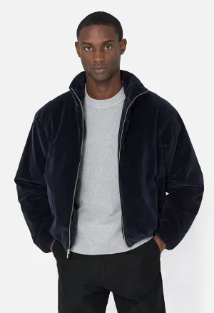 Corduroy Puffer Jacket / Navy