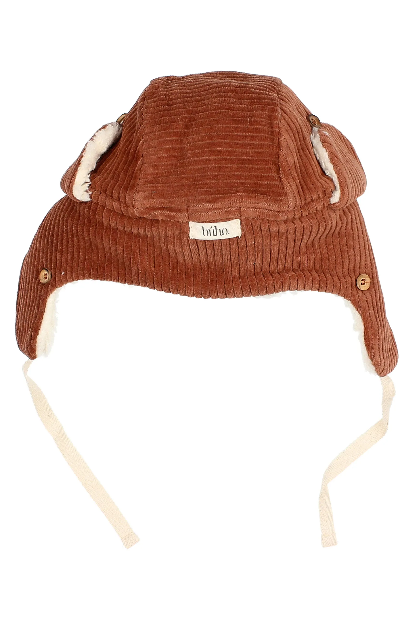 Corduroy Sherpa Lined Trapper Hat