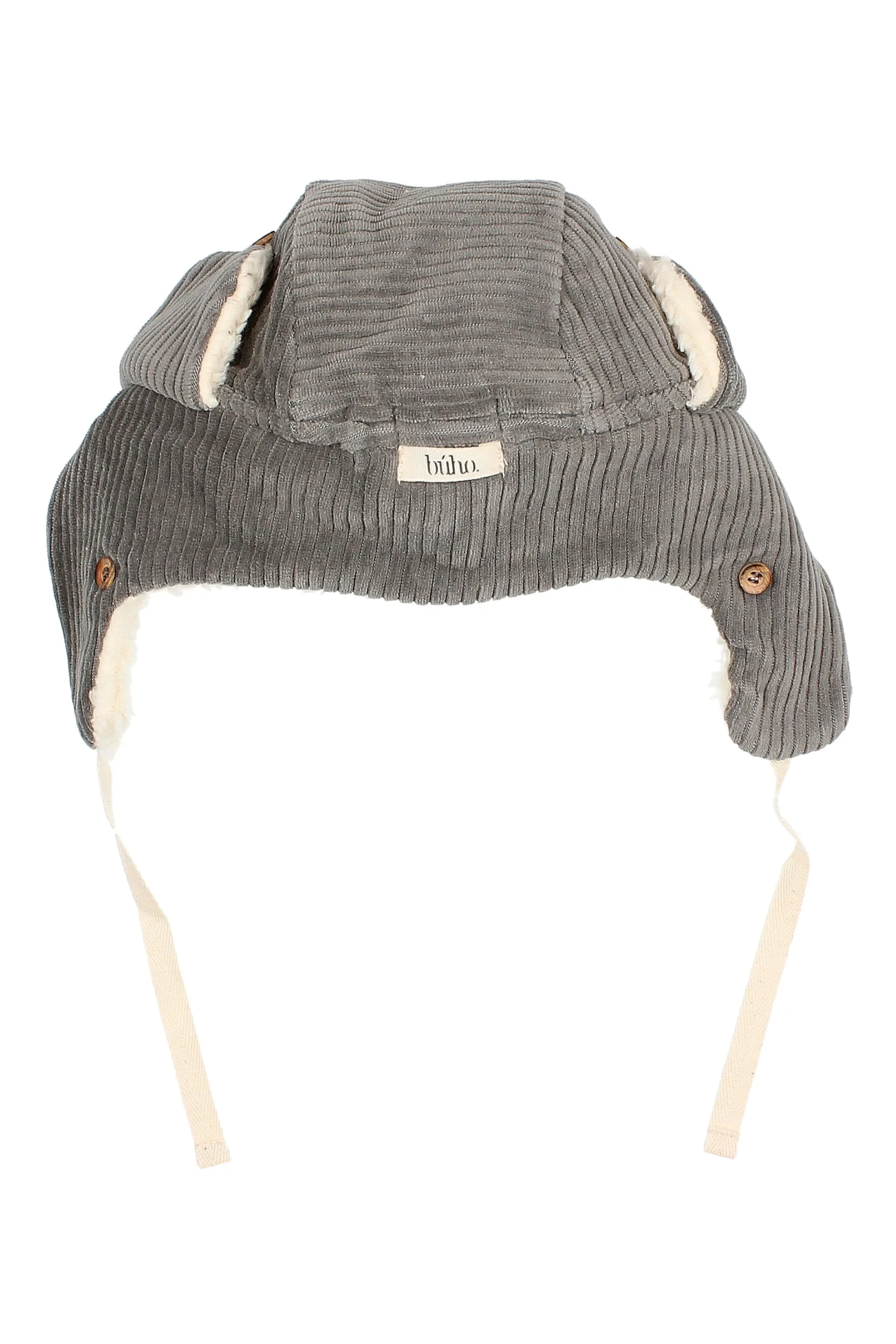 Corduroy Sherpa Lined Trapper Hat