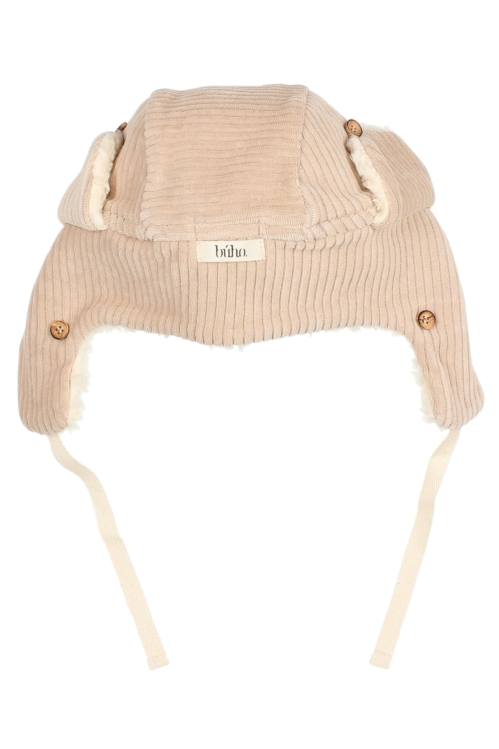 Corduroy Sherpa Lined Trapper Hat