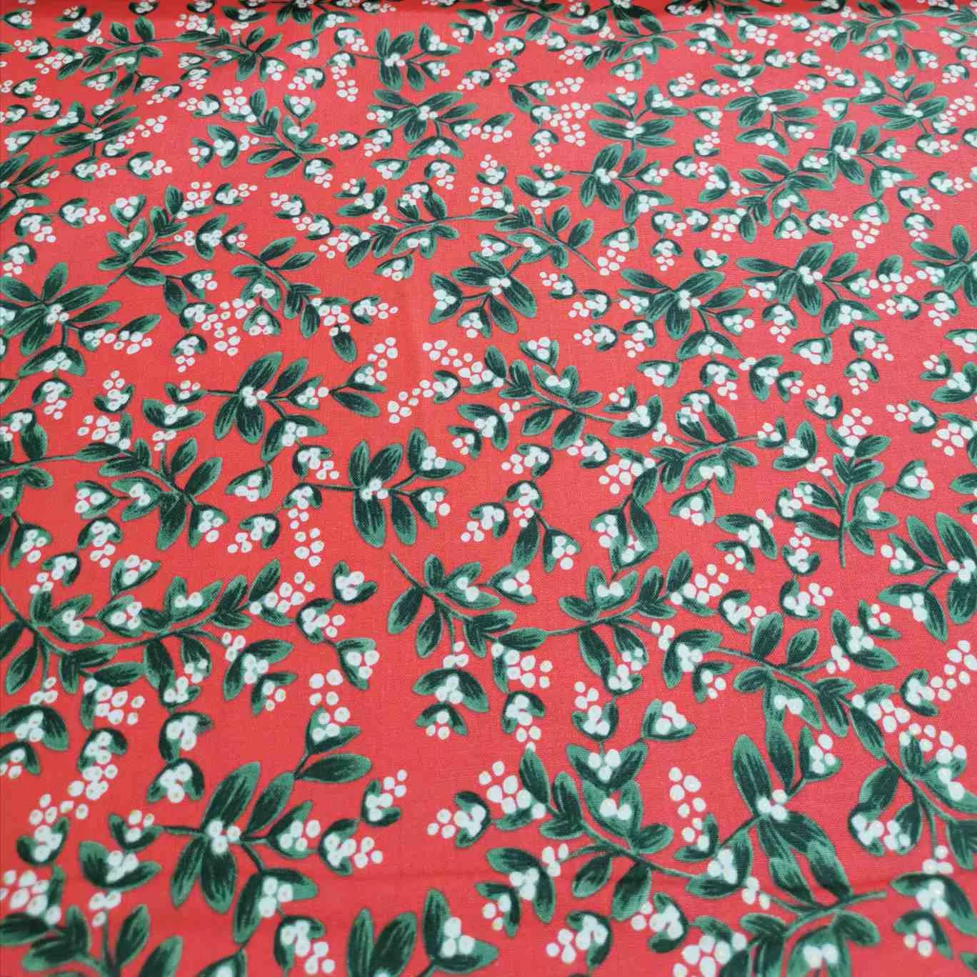 Cotton , Rifle Paper Holiday Classics, Mistletoe - 33cm piece