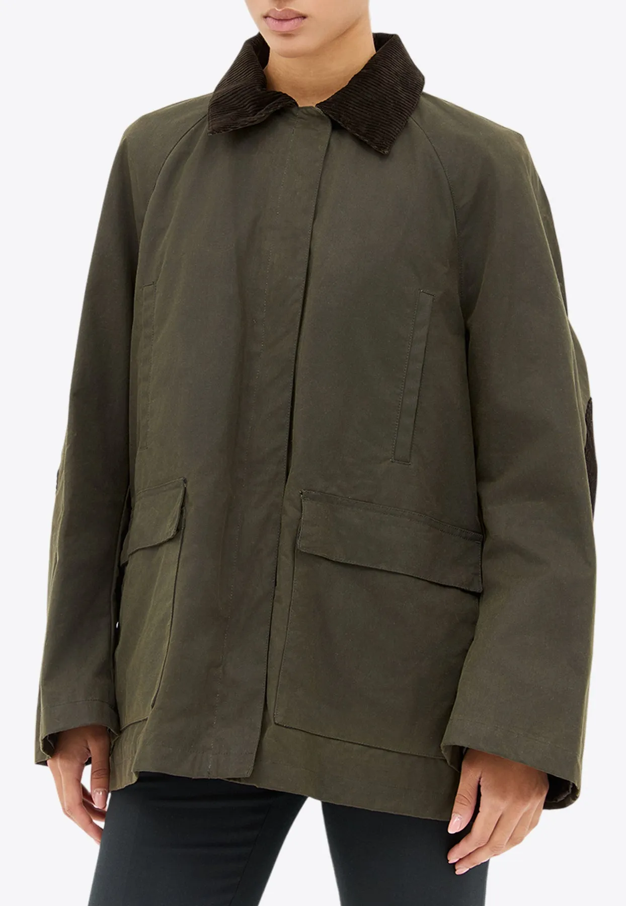 Country Jacket with Corduroy Patches