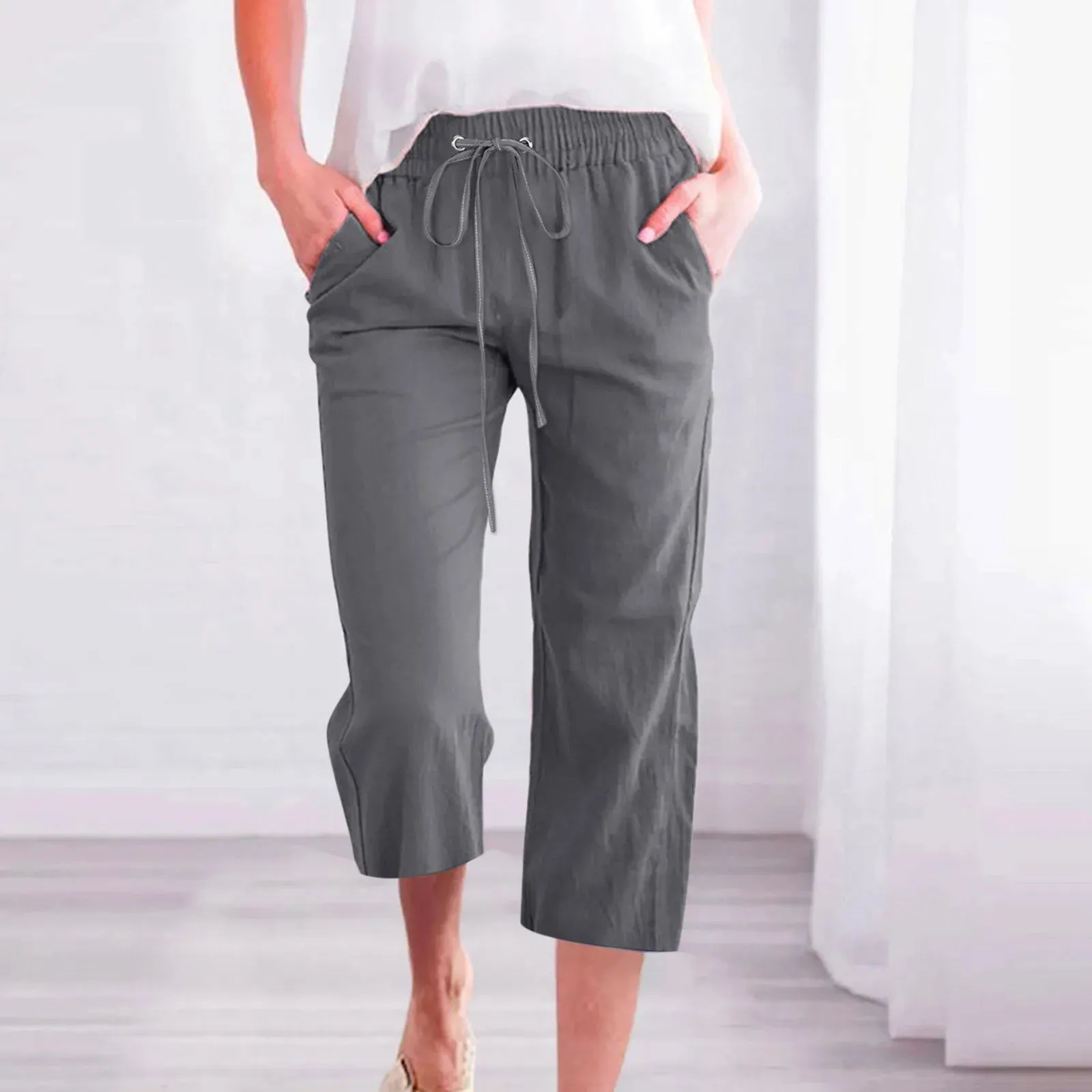 Cozy Linen Capris