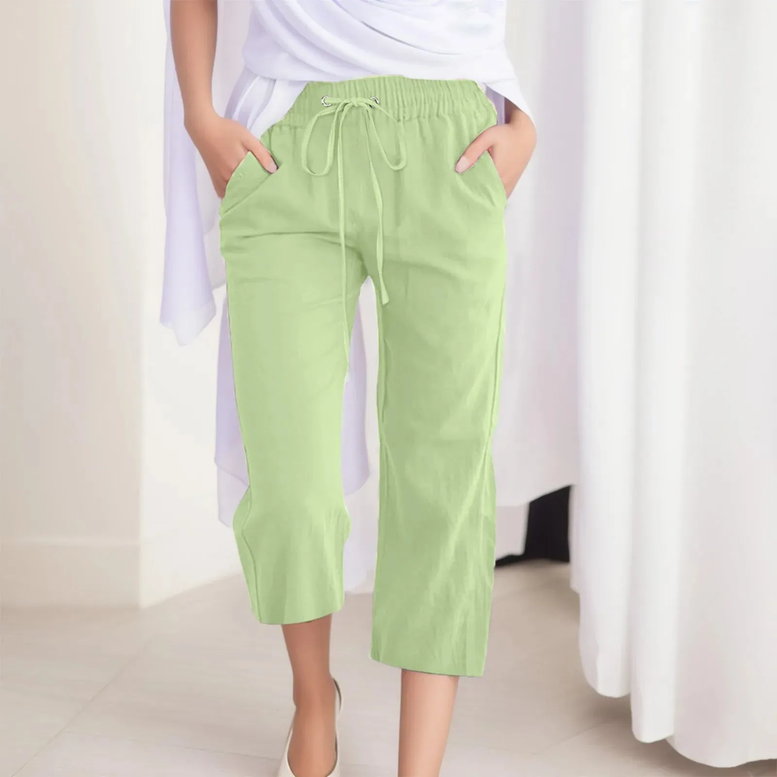Cozy Linen Capris
