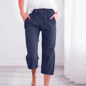 Cozy Linen Capris