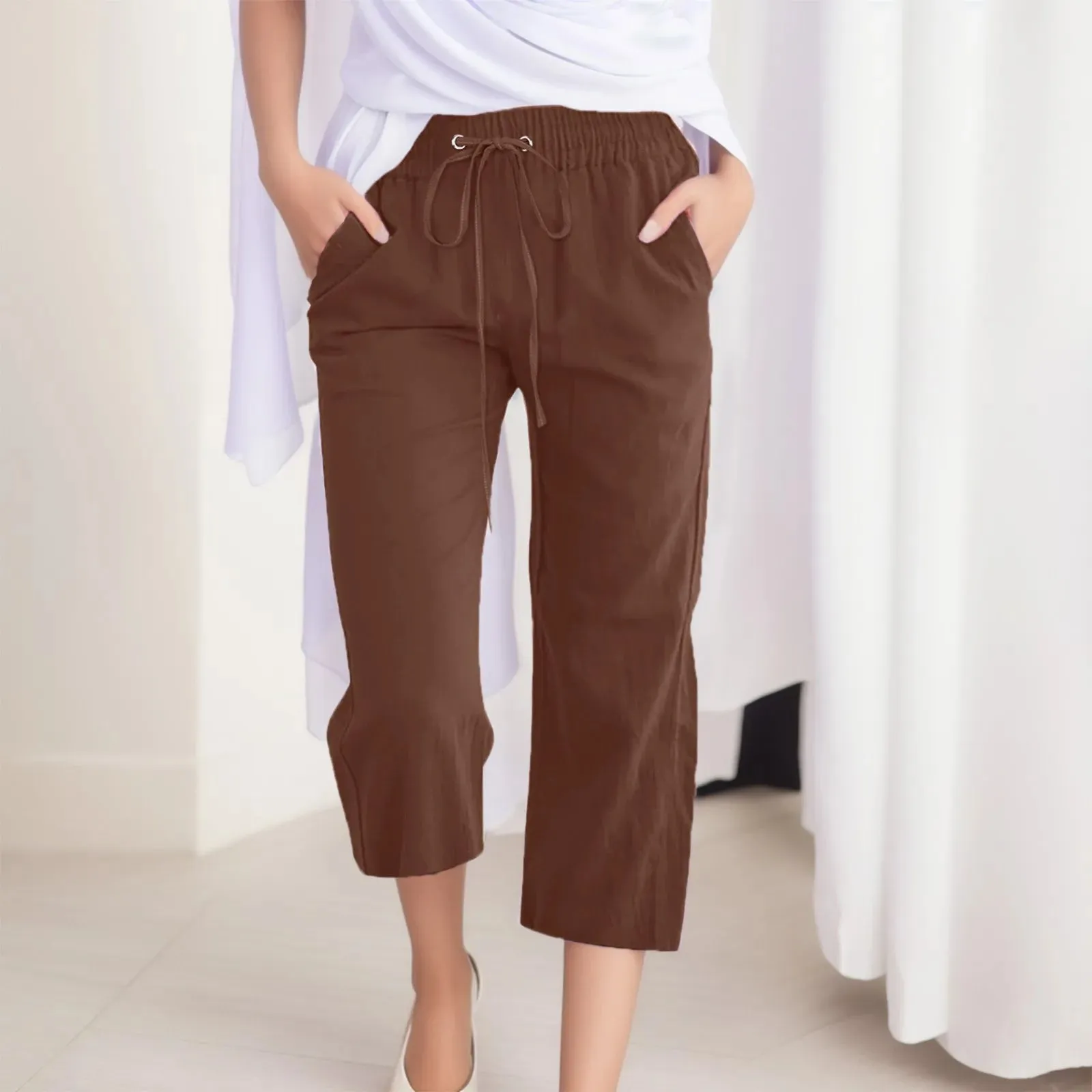 Cozy Linen Capris