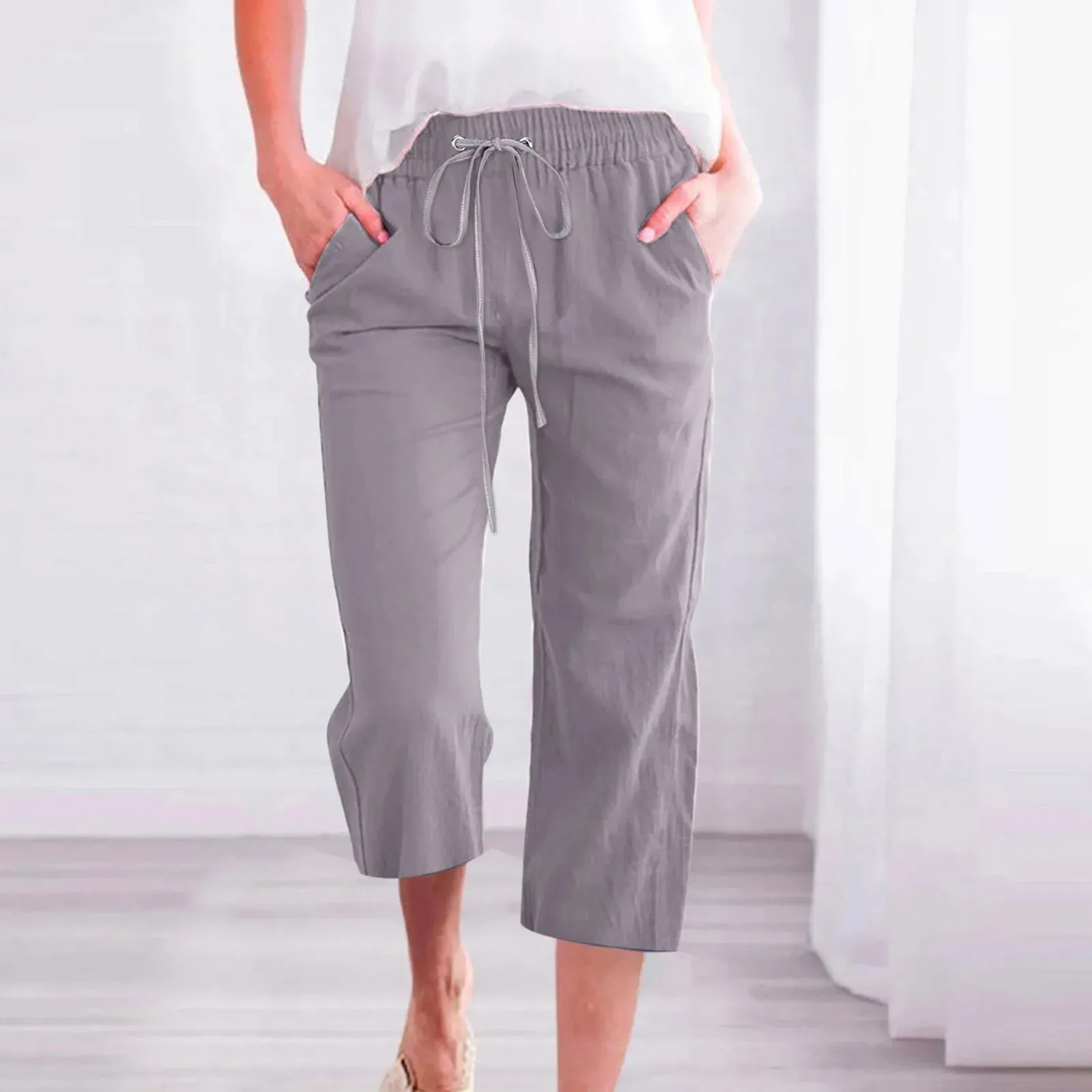 Cozy Linen Capris