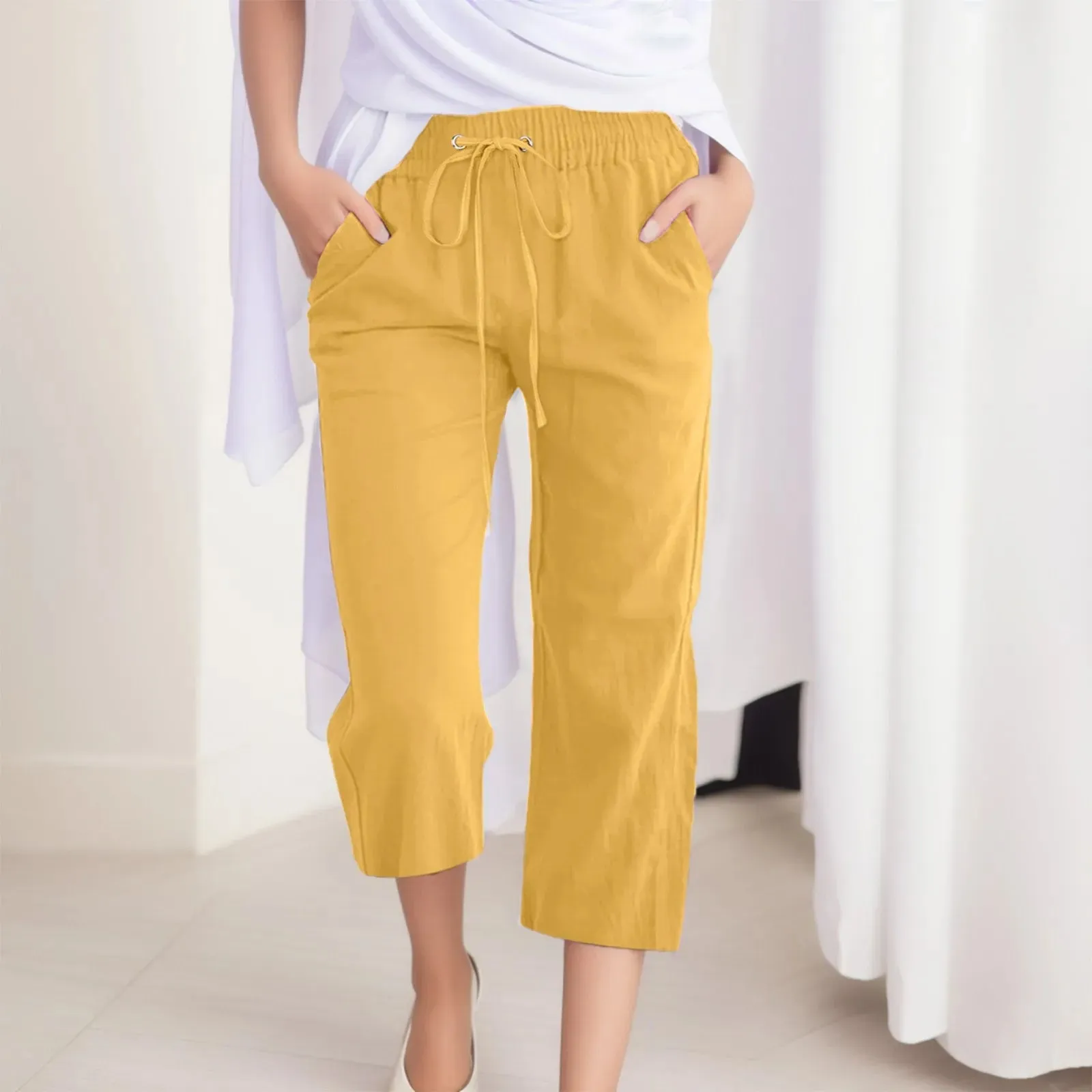 Cozy Linen Capris
